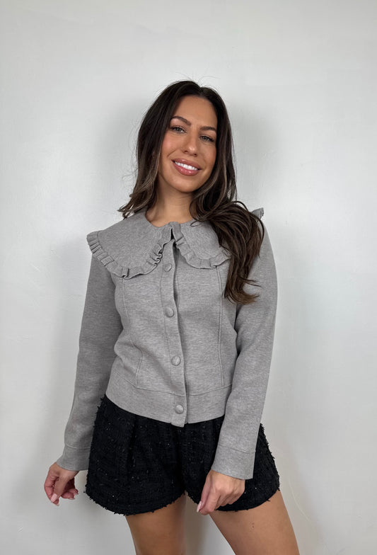 Clara Ruffle Cardigan