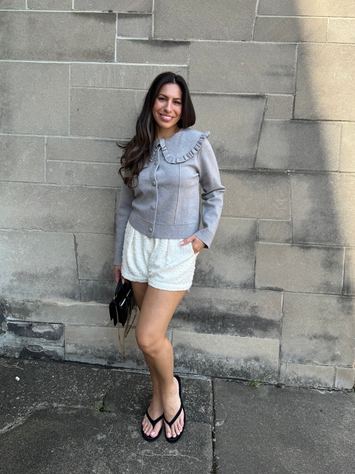 Clara Ruffle Cardigan