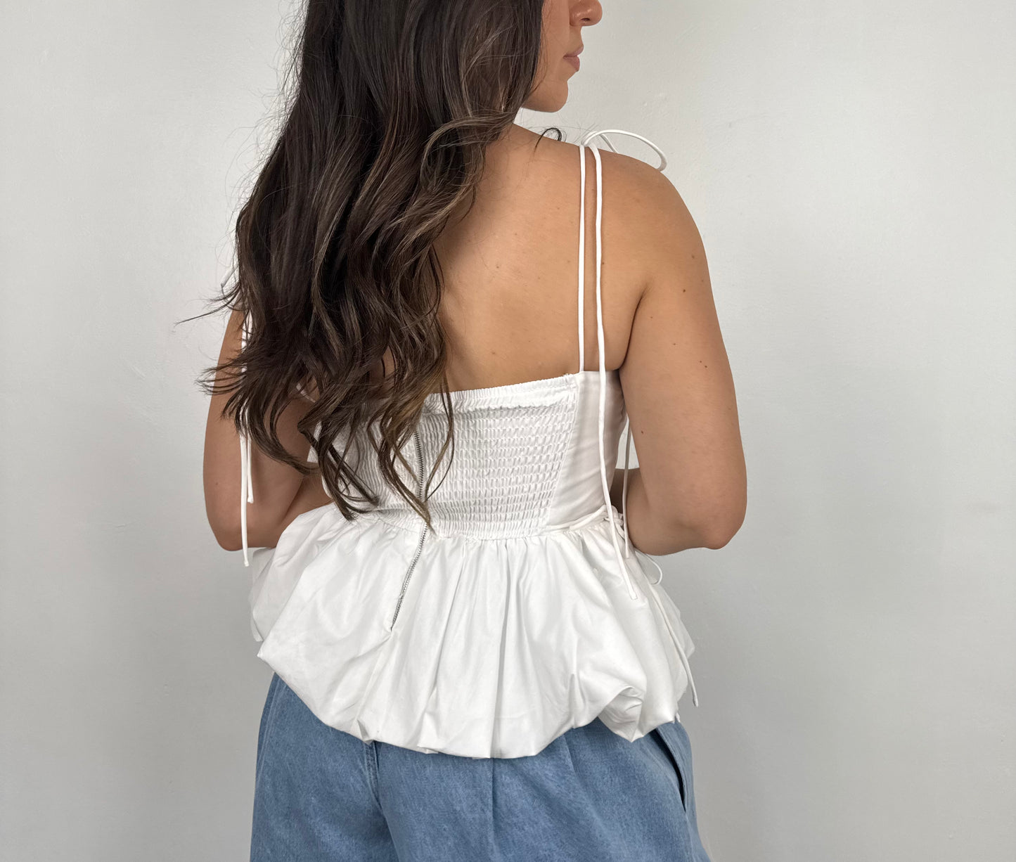 Josephine Peplum Bubble Top