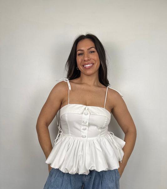 Josephine Peplum Bubble Top