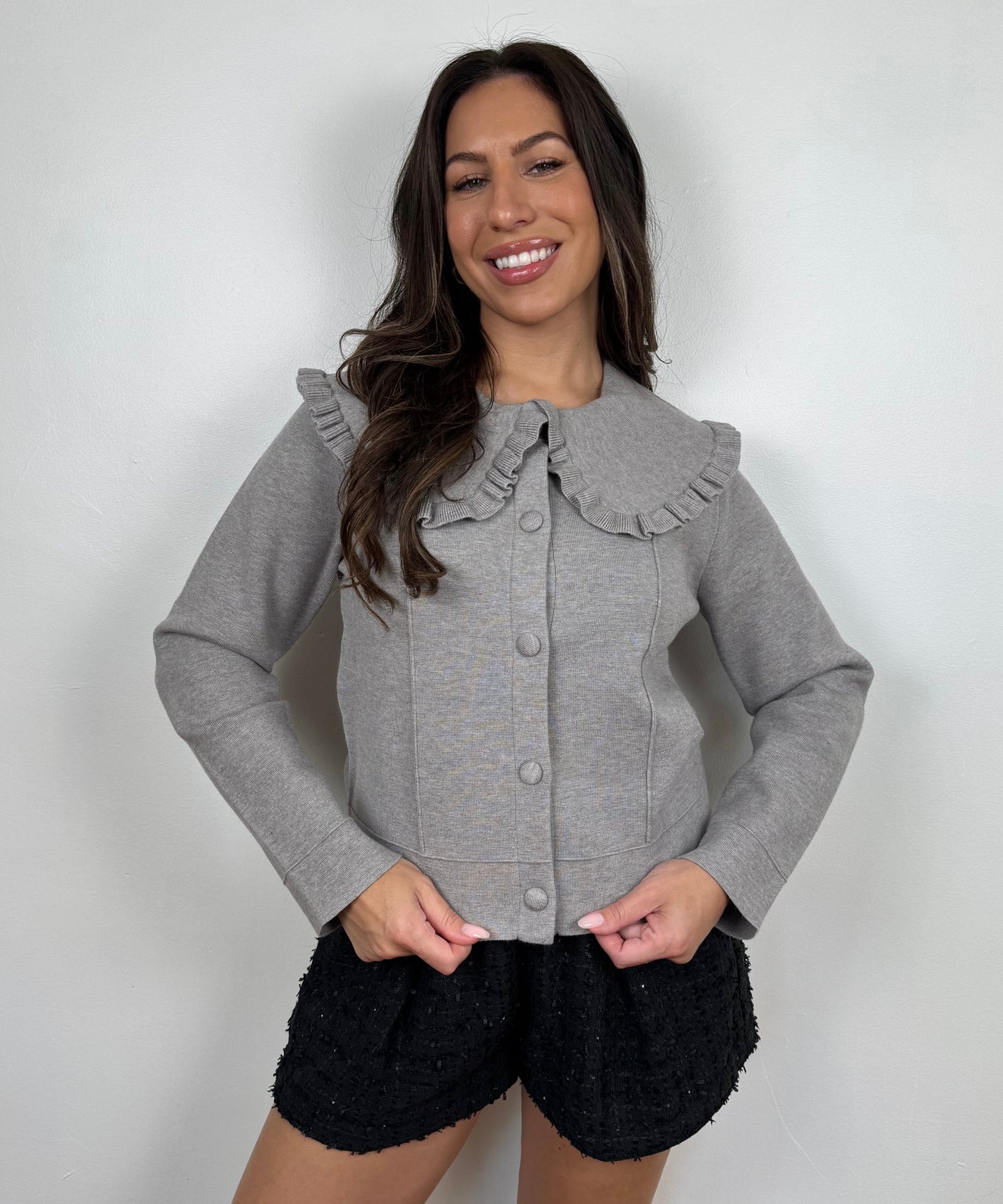 Clara Ruffle Cardigan