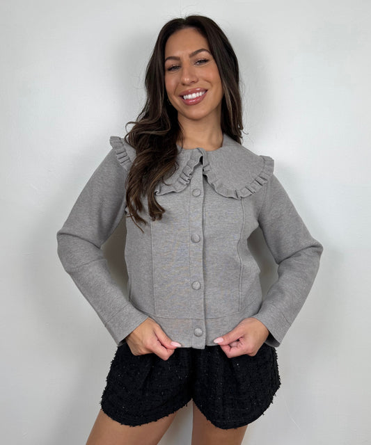 Clara Ruffle Cardigan