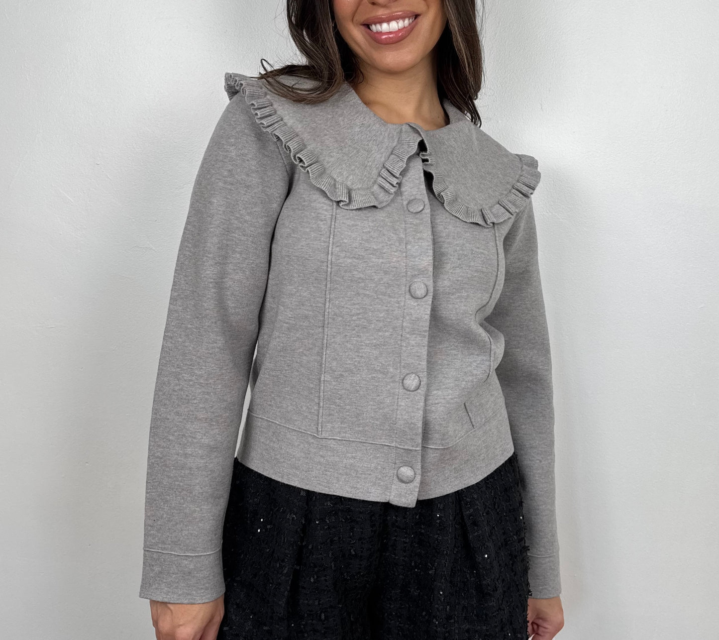 Clara Ruffle Cardigan