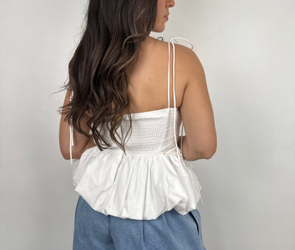 Josephine Peplum Bubble Top